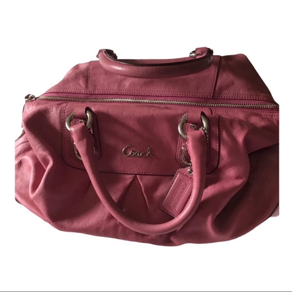 Coach Ashley Ginger Beet Satchel